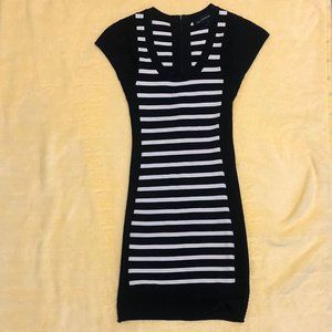 French Connection Black/White Dress Size 2